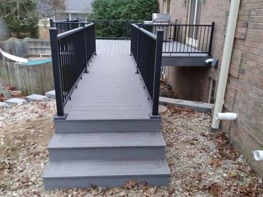 A custom deck in Michiana.