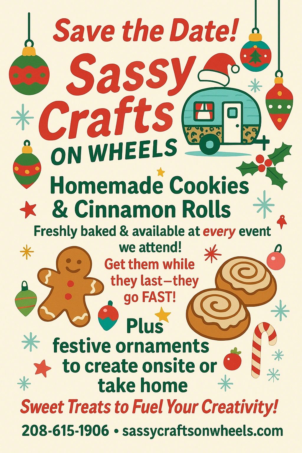 ✨ BIG NEWS, friends! ✨
Sassy Crafts on Wheels is turning up the fun (and the flavor)! 