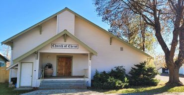 Full view of Midvale Church of Christ in Midvale, Idaho