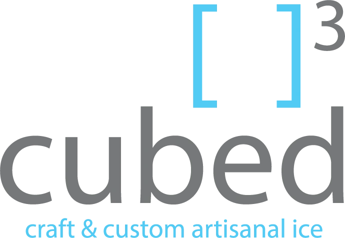 cubed craft & custom artisanal cocktail ice
