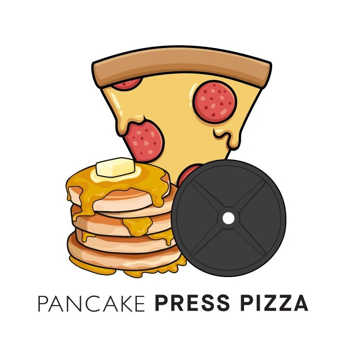 Pancake press pizza logo