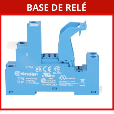 Base  97.01 y 97.02 para los relés de la marca Finder  