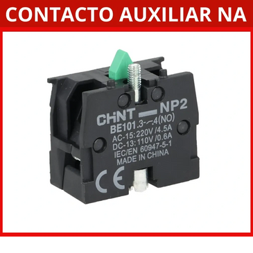 Contactos auxiliares NA para los pulsadores y selectores de la marca chint 