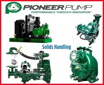 Equipos de bombeo de agua pluviales o aguas negras de alta eficiencia de la marca Pioneer pump 