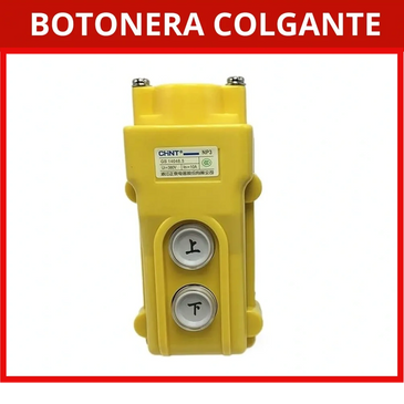 Dispositivo de control manual a distancia, conectado por un cable, que permite operar maquinaria 