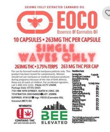 EOCO 255mg Time Release Capsules