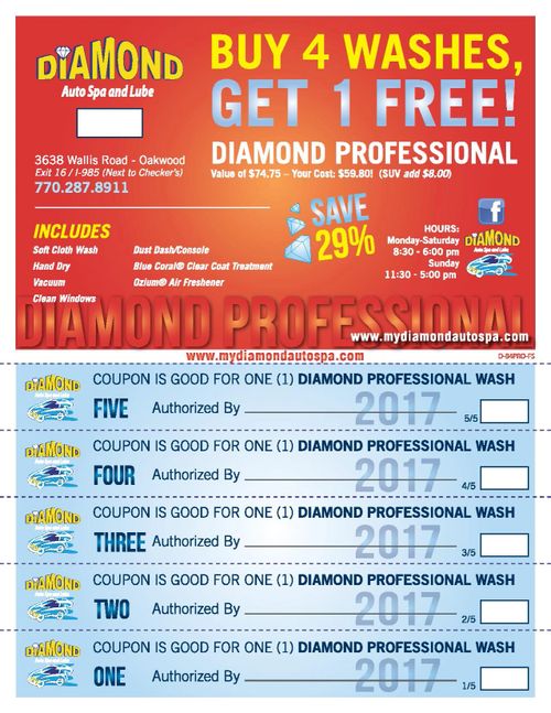 Coupons My Diamond Auto Spa and Lube