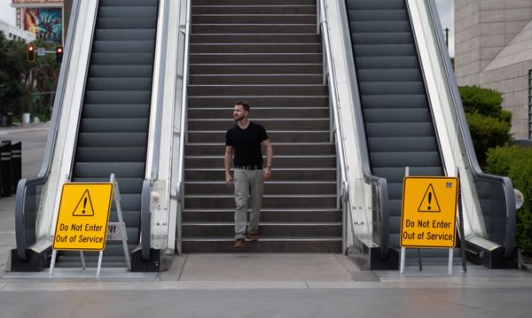 This photo shoot was at the very beginning of the pandemic in Las Vegas. It was so surreal. Empty 