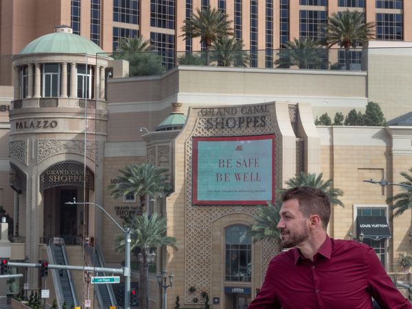 This photo shoot was at the very beginning of the pandemic in Las Vegas. It was so surreal. Empty