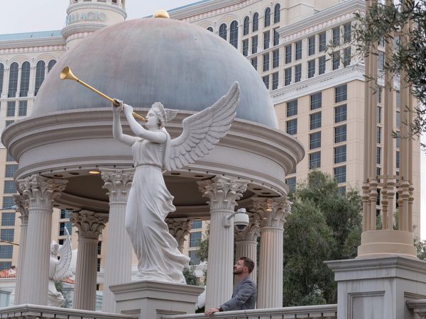 This photo shoot was at the very beginning of the pandemic in Las Vegas. It was so surreal. Empty