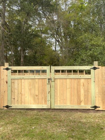 Wood Fence Gate