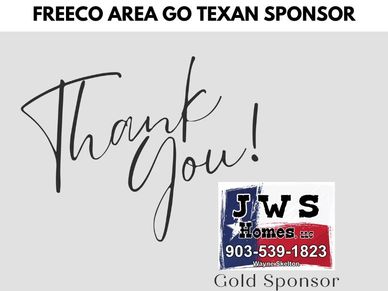 JWS Homes, LLC proudly supports the Freestone County Go Texan Scholarship Fund.