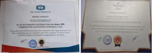 DEVUS  FOOD PRODUCTS 
MAYURI TEA  PRODUCTS -KOLLAM DISTRIBUTOR