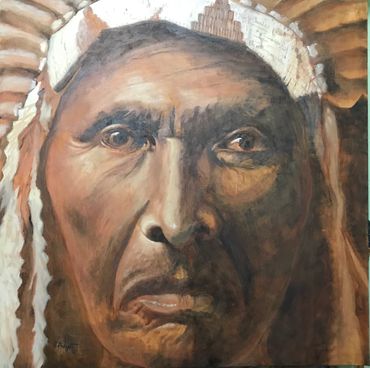 ​"Chief"​
30 x 30 
Oil on gallery wrapped canvas
SOLD