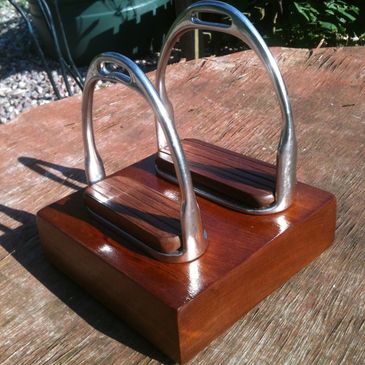 horse stirrup unusual gift towel holder wine rack letter rack wedding gift personalised