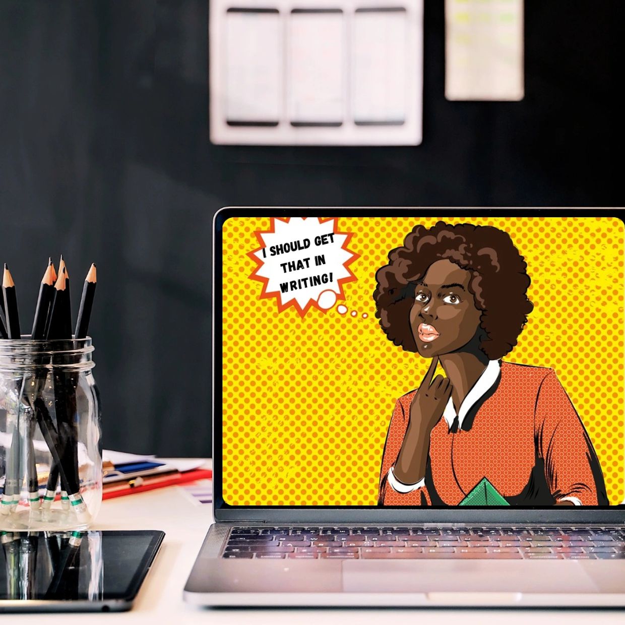 Woman interested in contract drafting services 