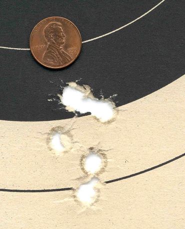 target - results of loading the 45-70 properly