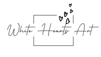 White Hearts Art