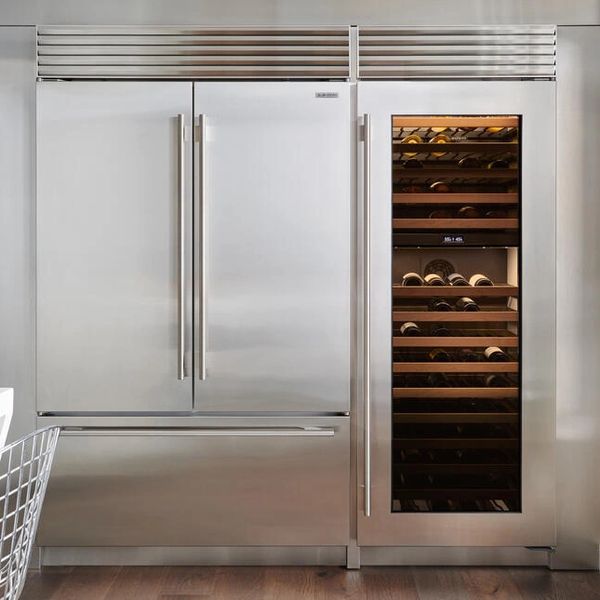 SubZero Classic 48 inch French door and classic wine unit