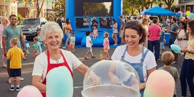 Basketball-themed birthday celebration with trailer rental and party setup in North Augusta SC

