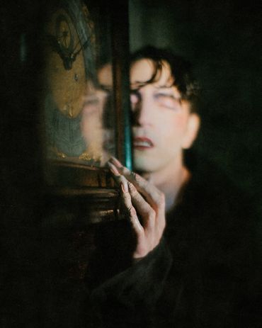 David Dastmalchian wearing finger extensions by me, on Mike Pecci and Gina Manning's film Metanoia