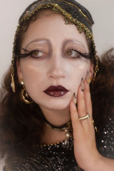 Makeup, hair and nails by Ana Victoria Esquivel. 
Model: Trinity
Photographer: Nicole Rose Julian