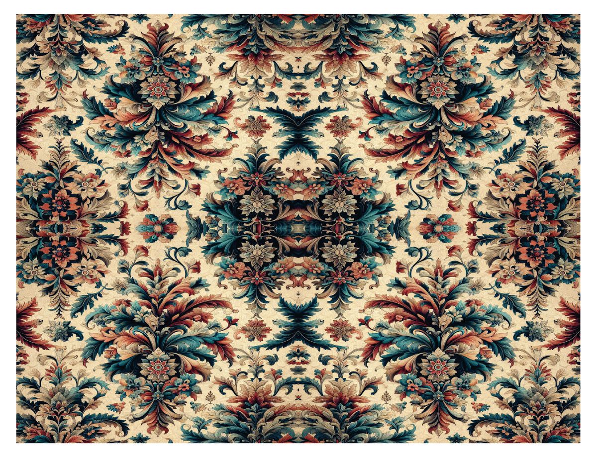 Victorian Damask Moody Decoupage Paper