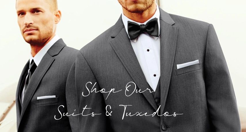Offering suit and tuxedo rentals and/or purchases