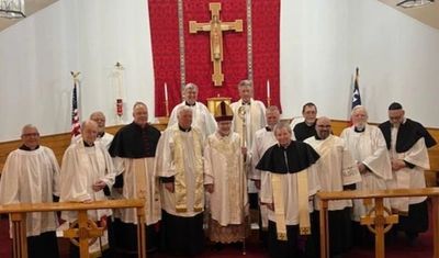 Bishop, Canons, Parish Priests, and Deacons. 