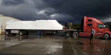 transportation shrink wrap for a logistics company to protect from weather