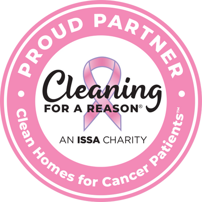Logo of Cleaning for a Reason charity supporting cancer patients.