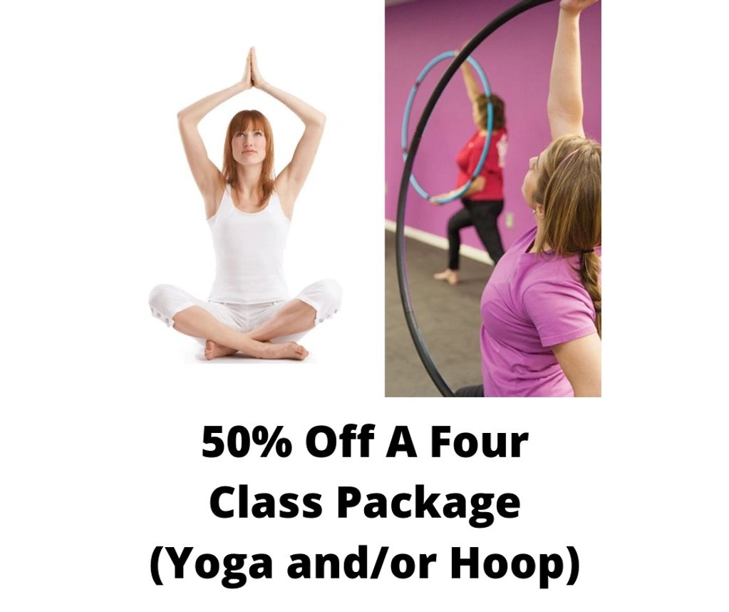 Yoga and hula hoop fitness, Black Friday special