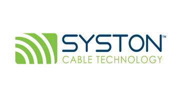 Logo of Syston Cable Technology with green and blue design.
