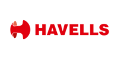 The Havells logo with bold red text and a stylized 'H' symbol.