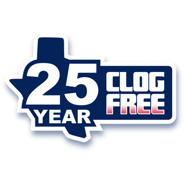 25 Year Clog Free Guarantee