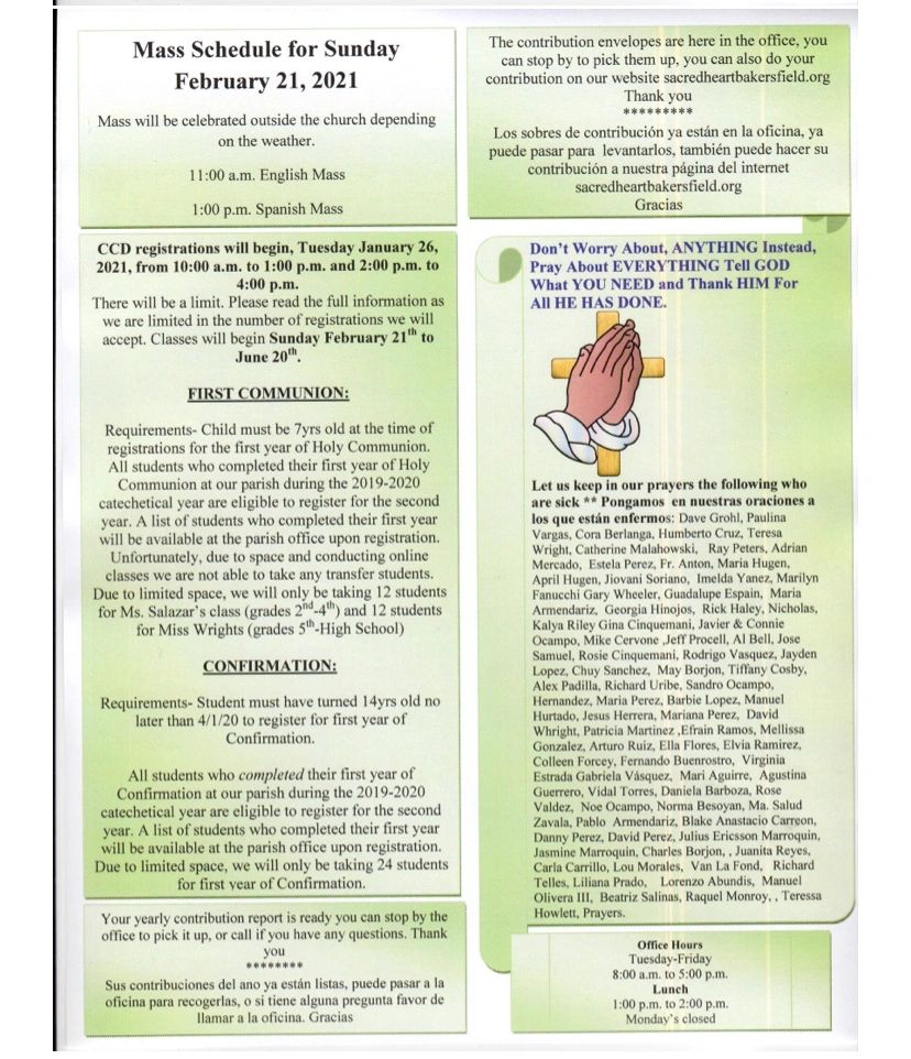 Weekly Bulletin page 2