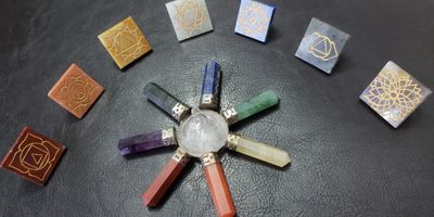 Les 7 Chakras dont le Chakra Muladhara, Svadhisthana, Manipura, Anahata, Visuddha, Ajna, Sahasrara