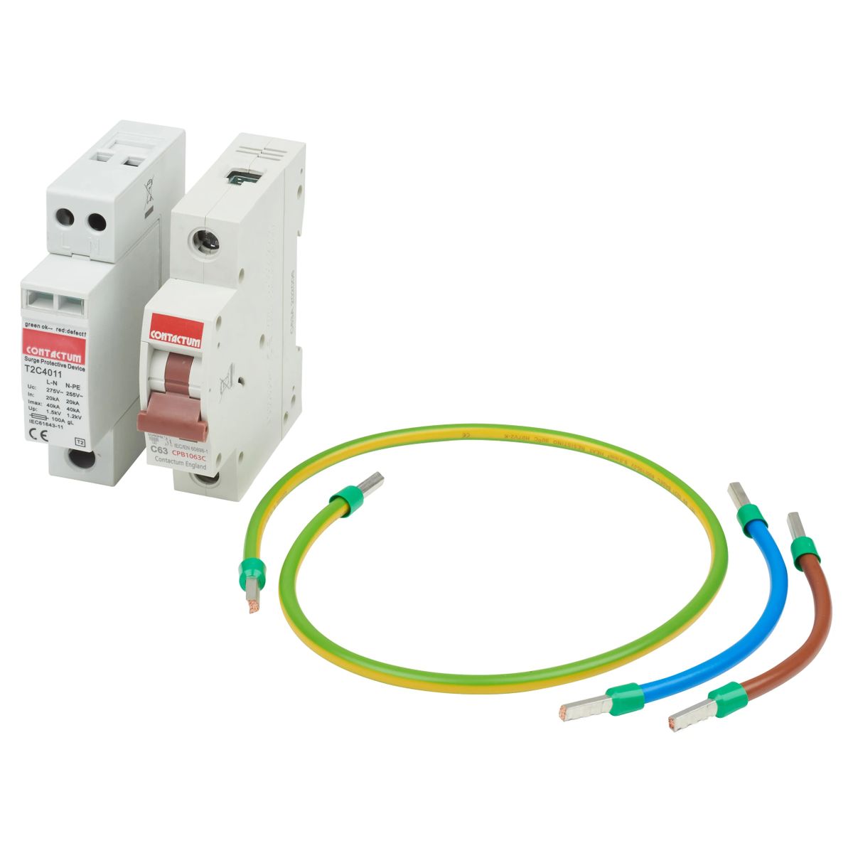 Contactum T2 40KA Surge Protector Kit