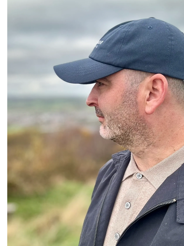 Coach Steve looking across hills