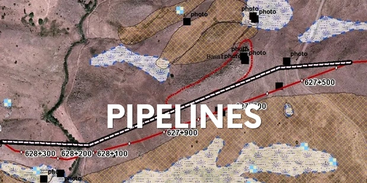 Pipeline adjustment post geohazard mapping