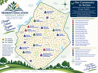 MEAG Gwinnett County Schools Effectiveness Survey Participaant School Represenation