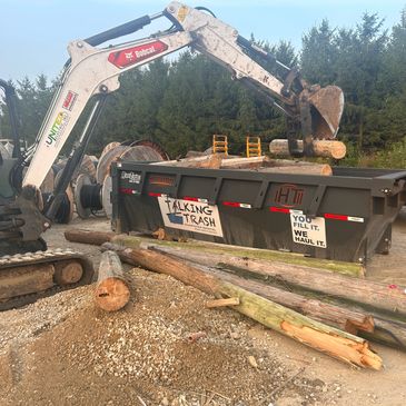construction cleanup, skid steer service, demo, job site cleaning