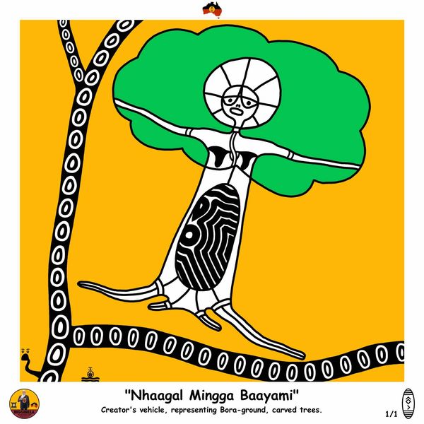 MINGGA NFT'S   
"Nhaagal Mingga Baayami" 1/1 gif For Sale @ OpenSea.
