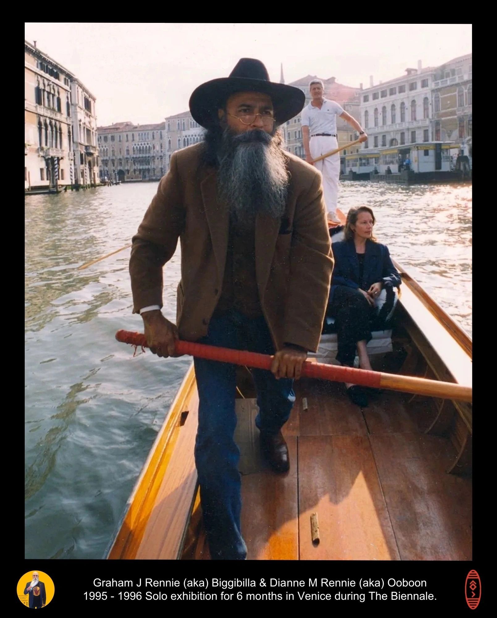  Here we are in Venice during my 1995 - 1996 solo exhibition for 6 months during "The Biennale".