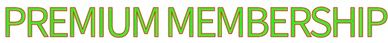 Bright green text reading 'PREMIUM MEMBERSHIP' on a white background.