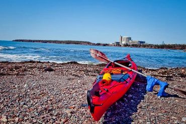 Kayak on beach