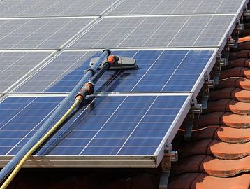 Solar panel cleaning