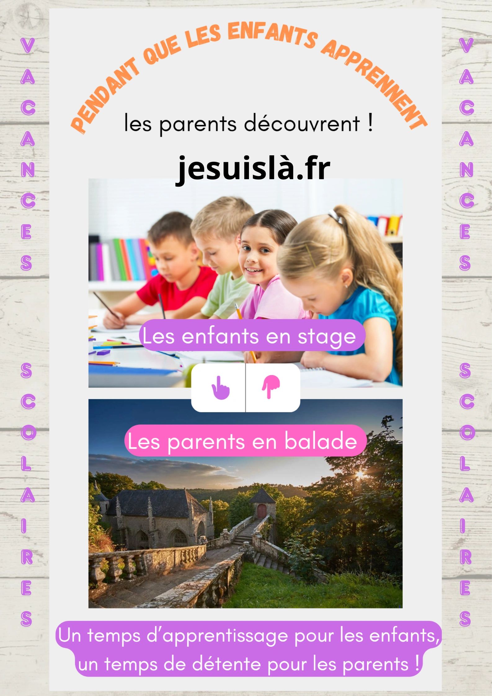 🌳🏊🏻‍♀️🎬Petit guide des sorties pour les parents durant le temps de stage de soutien scolaire.