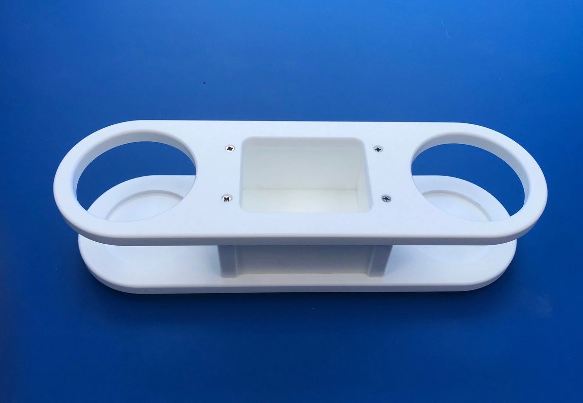Marine Boat 2 Cup Holder Cupholder & Storage Box Starboard ST