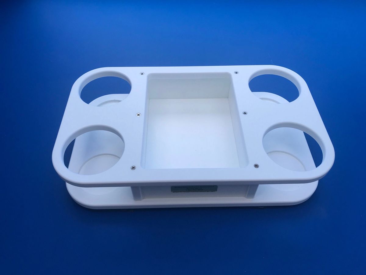 Marine Boat 4 Cup Holder Cupholder & Large Center Storage Box Starboard